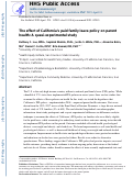 Cover page: The effect of California's paid family leave policy on parent health: A quasi-experimental study.