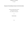 Cover page: Management of Demand Response Programs in the Electricity Industry