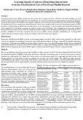 Cover page: Learning signals of adverse drug-drug interactions from the unstructured text of electronic health records.