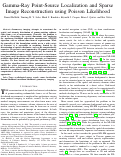 Cover page: Gamma-Ray Point-Source Localization and Sparse Image Reconstruction Using Poisson Likelihood