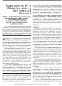 Cover page: Exposure to Wild Primates among HIV-infected Persons - Volume 13, Number 10—October 2007 - Emerging Infectious Diseases journal - CDC