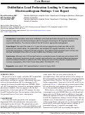 Cover page: Defibrillator Lead Perforation Leading to Concerning Electrocardiogram Findings: Case Report