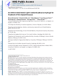 Cover page: An Antimicrobial Dental Light Curable Bioadhesive Hydrogel for Treatment of Peri-Implant Diseases.