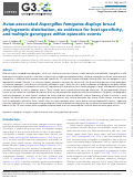 Cover page: Avian-associated Aspergillus fumigatus displays broad phylogenetic distribution, no evidence for host specificity, and multiple genotypes within epizootic events