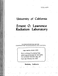 Cover page: ULTRACENTRIFUGE ROTOR TEMPERATURE MEASUREMENTS AND CONTROL