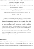 Cover page: Three-dimensional deformation caused by the Bam, Iran, earthquake and the origin of shallow slip deficit