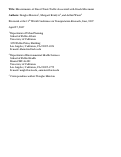 Cover page: Measurements of Diesel Truck Traffic Associated with Goods Movement