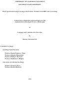 Cover page: Word representation and processing in deaf readers: Evidence from ERPs and eye-tracking