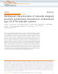 Cover page: Multiplexed characterization of rationally designed promoter architectures deconstructs combinatorial logic for IPTG-inducible systems