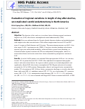 Cover page: Evaluation of regional variations in length of stay after elective, uncomplicated carotid endarterectomy in North America