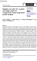 Cover page: Happily ever after for coupled and single adults: A comparative study using latent profile analysis