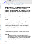 Cover page: Atypical clinical features associated with mixed pathology in a case of non-fluent variant primary progressive aphasia