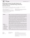 Cover page: Exploring Potential Schedule-Related and Gender Biases in Ophthalmology Residency Interview Scores