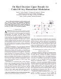 Cover page: On hard decision upper bounds for coded M-ary hierarchical modulation