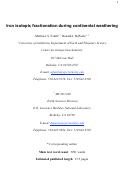 Cover page: Iron isotopic fractionation during continental weathering