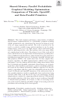 Cover page: Shared-Memory Parallel Probabilistic Graphical Modeling Optimization: Comparison of Threads, OpenMP, and Data-Parallel Primitives