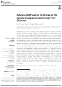 Cover page: Advanced Imaging Techniques for Newly Diagnosed and Recurrent Gliomas