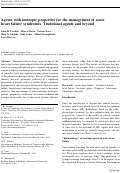 Cover page: Agents with inotropic properties for the management of acute heart failure syndromes. Traditional agents and beyond