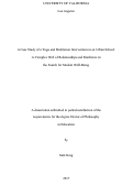 Cover page: A Case Study of a Yoga and Meditation Intervention in an Urban School: A Complex Web of Relationships and Resilience in the Search for Student Well-Being