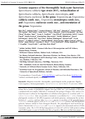 Cover page: Genome sequence of the thermophilic fresh-water bacterium Spirochaeta caldaria type strain (H1T), reclassification of Spirochaeta caldaria, Spirochaeta stenostrepta and Spirochaeta zuelzerae in the genus Treponema as Treponema caldaria comb. nov., Treponema stenostrepta comb. nov., and Treponema zuelzerae comb. nov., and emendation of the genus Treponema