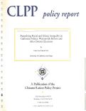 Cover page: Remedying Racial and Ethnic Inequality in California Politics: Watsonville Before and After District Elections