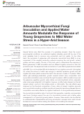 Cover page: Arbuscular Mycrorrhizal Fungi Inoculation and Applied Water Amounts Modulate the Response of Young Grapevines to Mild Water Stress in a Hyper-Arid Season