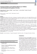 Cover page: 3D Characterization of Acetabular Deficiency in Children with Developmental Dysplasia of the Hip