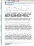 Cover page: Increased Prevalence of Rare Sucrase-isomaltase Pathogenic&nbsp;Variants in Irritable Bowel Syndrome Patients