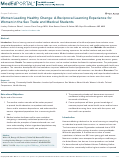 Cover page: Women Leading Healthy Change: A Reciprocal Learning Experience for Women in the Sex Trade and Medical Students