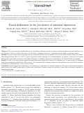 Cover page: Racial differences in the prevalence of antenatal depression.