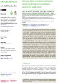 Cover page: Chemical defences indicate bold colour patterns with reduced variability in aposematic nudibranchs.