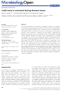 Cover page: YoeB toxin is activated during thermal stress