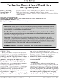 Cover page: The Rare Sore Throat: A Case of Thyroid Storm and Agranulocytosis