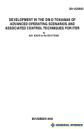 Cover page: Development in the DIII-D tokamak of advanced operating scenarios and associated control techniques for ITER