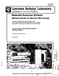 Cover page: Dynamic Observation of Electrochemical Etching in Silicon