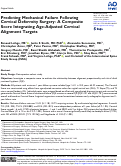 Cover page: Predicting Mechanical Failure Following Cervical Deformity Surgery: A Composite Score Integrating Age-Adjusted Cervical Alignment Targets.