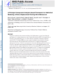 Cover page: A principal component analysis-based framework for statistical modeling of bone displacement during wrist maneuvers