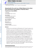 Cover page: Measuring the Pros and Cons of What It Means to Be a Black Man: Development and Validation of the Black Men’s Experiences Scale (BMES)