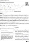 Cover page: Epidemiology, Clinical Features, and Management of Texas Coral Snake (Micrurus tener) Envenomations Reported to the North American Snakebite Registry.