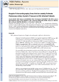 Cover page: Doppler echocardiography does not accurately estimate pulmonary artery systolic pressure in HIV-infected patients