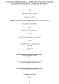 Cover page: Production of Inhalable Ultra-Small Particles for Delivery of Anti-inflammation Medicine via a Table-top Microdevice