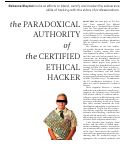 Cover page: The Paradoxical Authority of the Certified Ethical Hacker