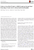 Cover page: COMT and DAT1 polymorphisms moderate the indirect effect of parenting behavior on youth ADHD symptoms through neurocognitive functioning