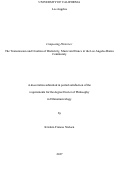 Cover page: Composing Histories: The Transmission and Creation of Historicity, Music and Dance in the Los Angeles Danza Community