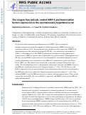 Cover page: The oxygen free radicals control MMP-9 and transcription factors expression in the spontaneously hypertensive rat