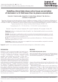 Cover page: Modelling clinical data shows active tissue concentration of daclatasvir is 10-fold lower than its plasma concentration