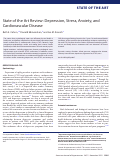 Cover page: State of the Art Review: Depression, Stress, Anxiety, and Cardiovascular Disease