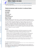 Cover page: Tribally led planetary health education in southeast Alaska.