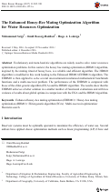 Cover page: The Enhanced Honey-Bee Mating Optimization Algorithm for Water Resources Optimization