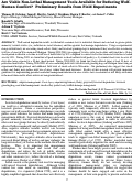 Cover page: Are Viable Non-Lethal Management Tools Available for Reducing Wolf-Human Conflict?  Preliminary Results from Field Experiments